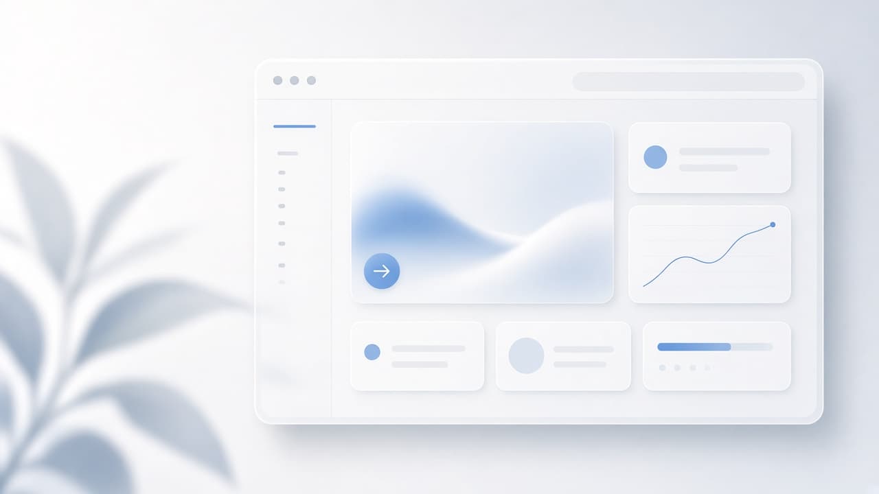 Abstract polished Next.js interface atmosphere