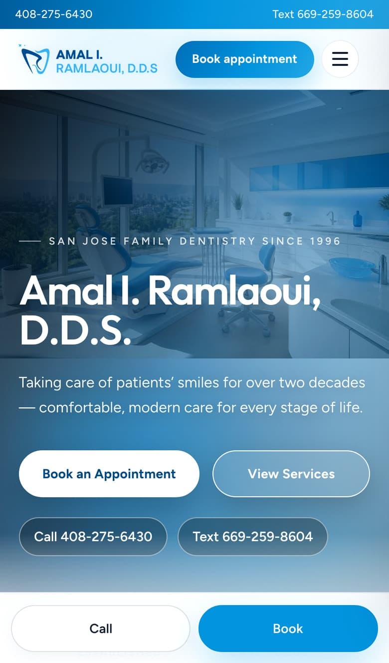 Amal Ramlaoui, D.D.S. mobile view